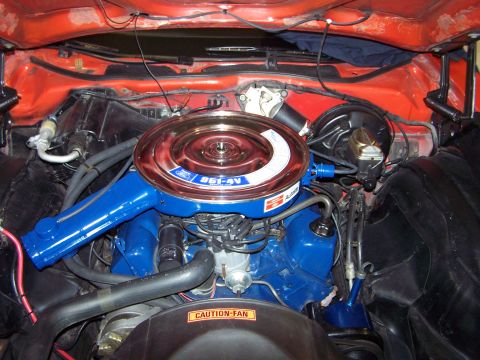 1973 Ford Ranchero - original 4 barrel "Q" code air cleaner.