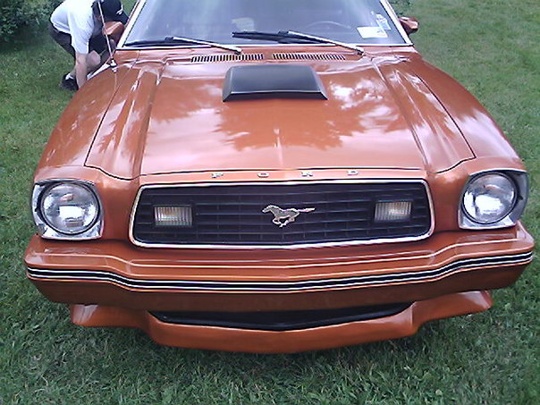 1978 Ford Mustang II front view with hood scoop