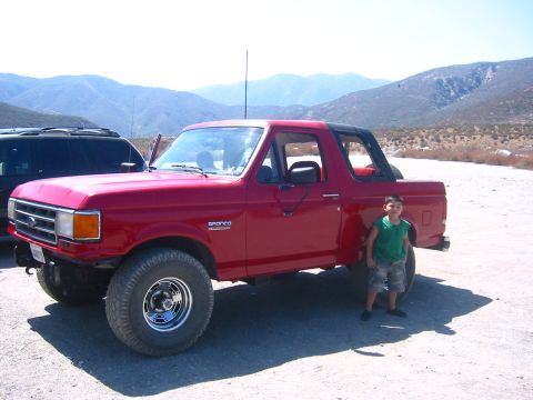 1988 Ford Bronco - At Lost Lake, Lytle Creek CA parking area.