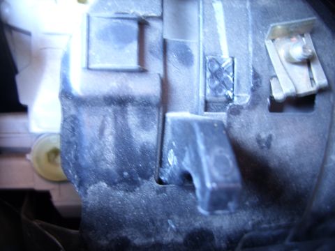 2003 Volkswagen Beetle - Headlight assembly release lever...