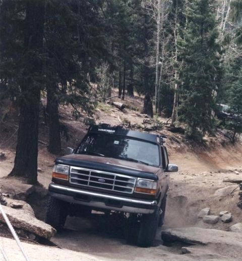 1996 Ford Bronco - a bit further up on Hackett Rock