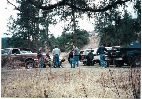 1996 Ford Bronco - Group at lunchtime