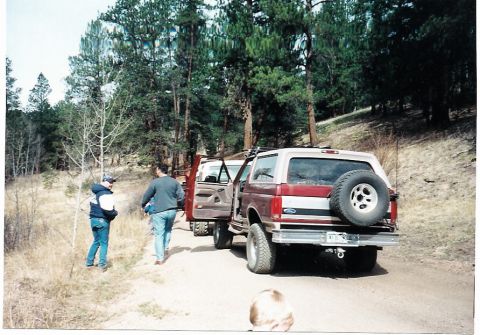 1996 Ford Bronco - Rob what are you doing up there?