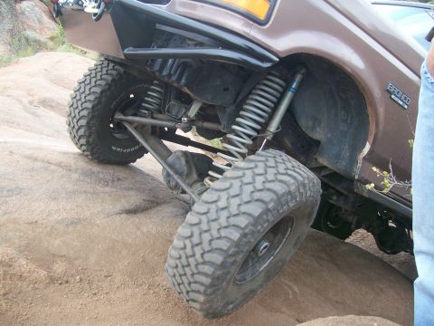 1993 Ford Bronco - This 1993 Ford Bronco is equipped for extreme off-roading with its modified suspension and large tires.