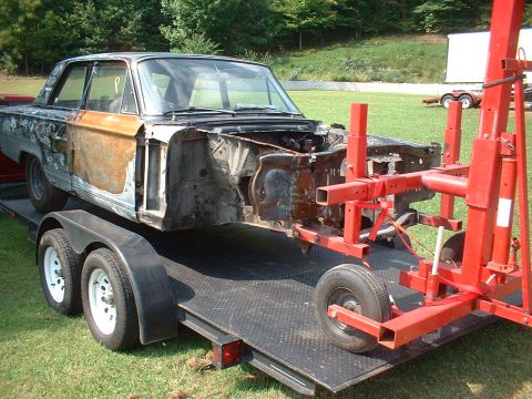 1964 Ford Fairlane - Mounting it on the rotisserie.