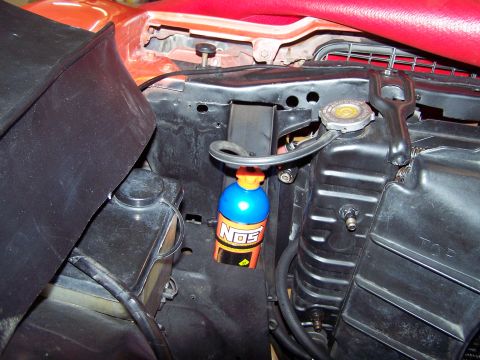 1973 Ford Ranchero - my new "NOS" radiator overflow bottle!