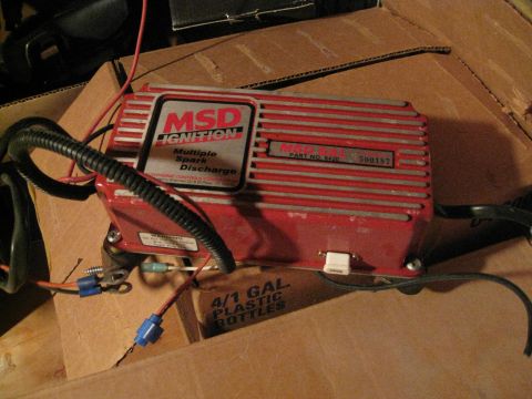 1994 Ford Probe - A red MSD Ignition box, part number 6420, is shown with attached wiring and connectors.