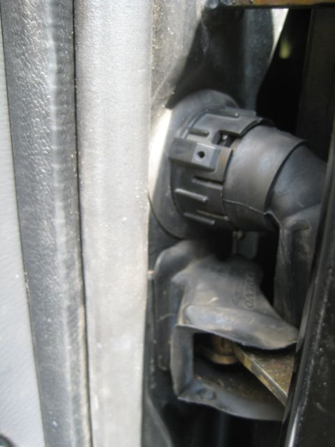 1993 Ford Probe - A detailed view of a vehicle's internal door latch assembly, with visible text from a watermark.