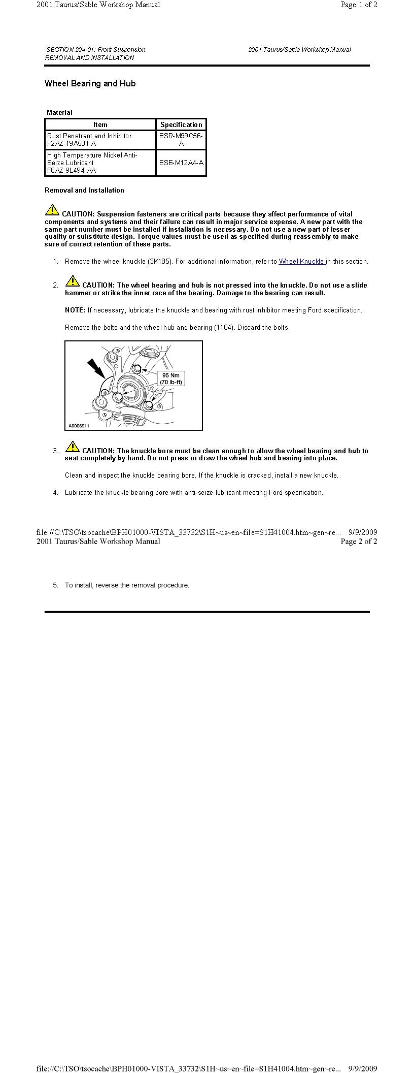 Wheel Bearing and Hub