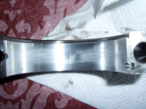 1972 Ford Ranchero - This engine bearing shows significant wear and damage from friction.