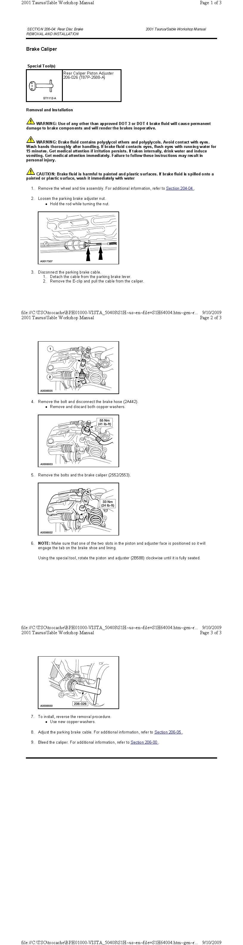 Rear Brake Caliper Removal + Installation