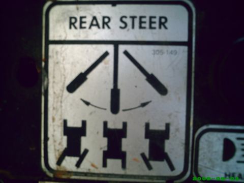 1978 Ford Bronco - Diagram illustrating rear steering functionality with three axles.