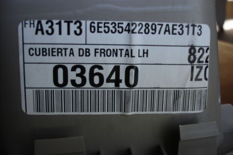 2006 Ford Fusion - Label on a vehicle part shows part number 03640 and other identifiers.