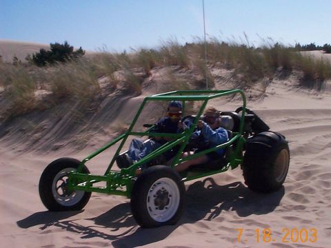 1987 Ford Supercrewzer - Kassie driving Chris's buggy