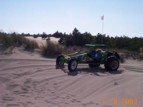 1987 Ford Supercrewzer - Kassie driving Chris's buggy