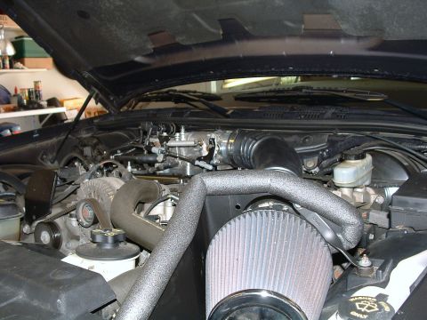 2004 Ford Crown Victoria - -7.5" K&N air filter. -K&N Crown Victoria 2003 modifed heat shield. -K&N Mercury Marauder filter adaptor.