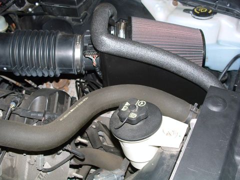 2004 Ford Crown Victoria - -7.5" K&N air filter. -K&N Crown Victoria 2003 modifed heat shield. -K&N Mercury Marauder filter adaptor.