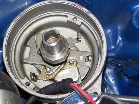 1973 Ford Ranchero - this distributor is set up for 20* of centrifugal advance now; {it used to be 30*}