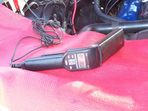 1973 Ford Ranchero - timing light is getting lots of use.