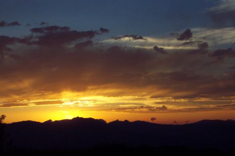 1996 Ford Bronco - Sunset from Bethel Ridge. (7/13/2002)