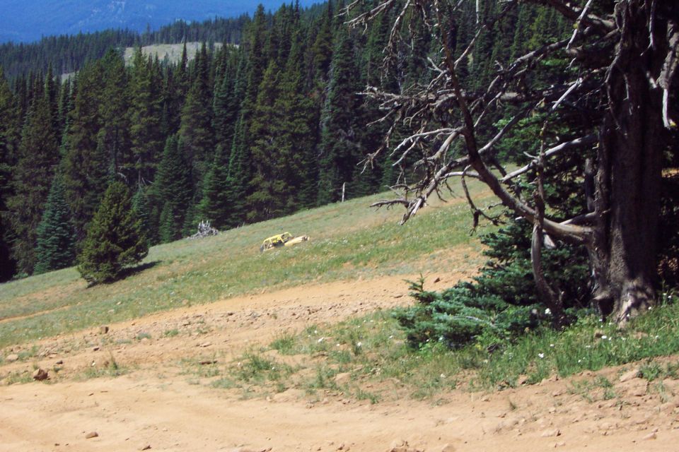 Hip (Joe Tompson) on the hill climb to Funny Rocks/Moon Rocks.  <br>(7/14/2002)