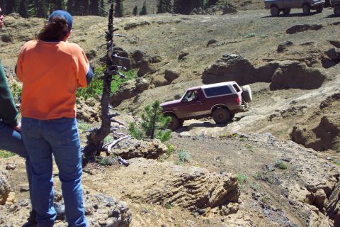 1996 Ford Bronco - Carry Heyer playing at Moon Rocks. (7/14/2002)