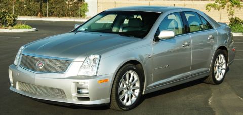 2006 Cadillac STS - Silver 2006 Cadillac STS sedan parked outdoors.