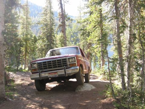 1981 Ford Bronco - I could have gone around the rock, but what fun would that be?