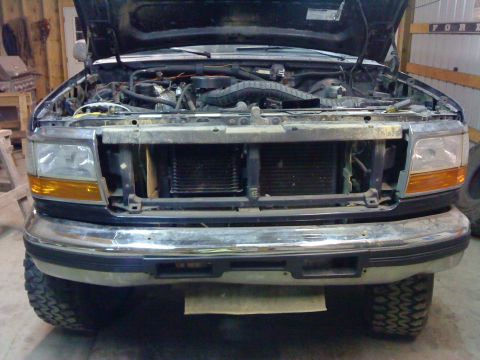1995 Ford Bronco - with the grill off