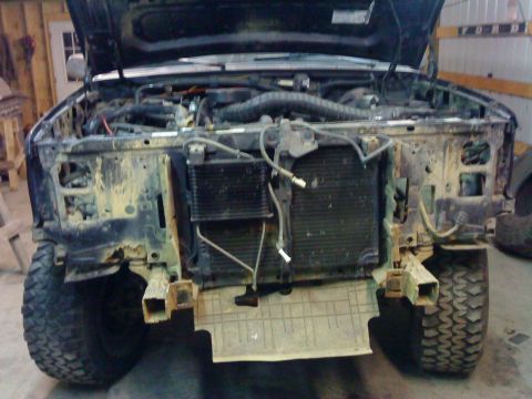 1995 Ford Bronco - header pannel off