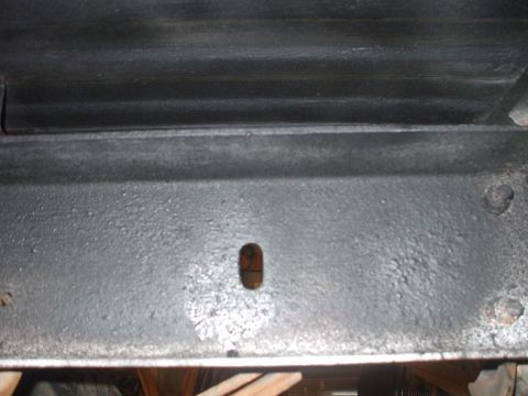 1995 Ford Bronco - cross members cleaned up with 2 coats of rust bullet and 2 coats of rubberized undercoating