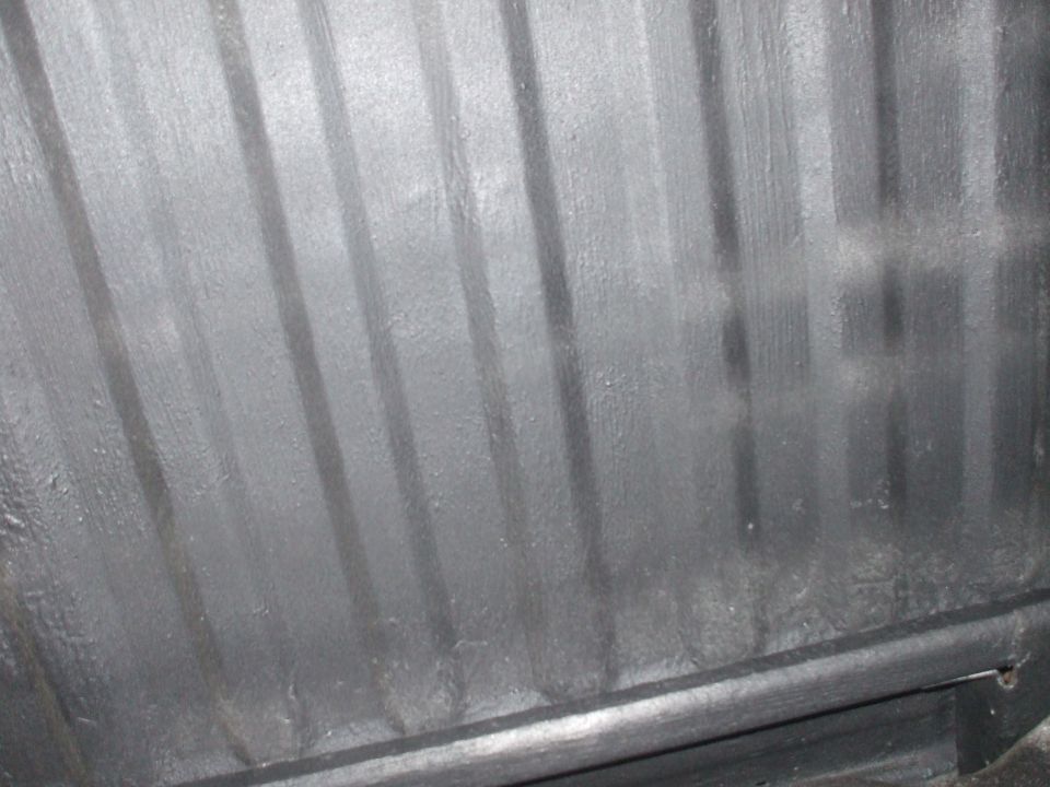 underneath cleaned with 2 coats of rust bullet and 2 coats of ruberized undercoating