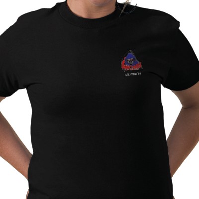 1966 Ford Bronco - Black t-shirt an embroidered logo and the text 'MARATHON '89' on the chest.