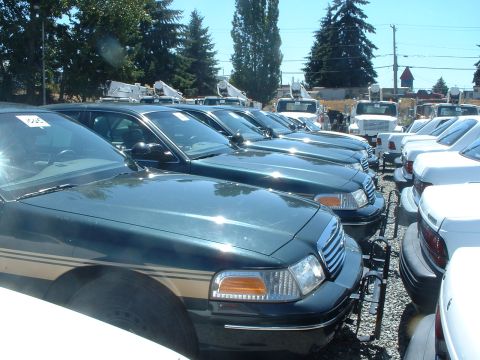 1999 Ford Crown Victoria - This is the first batch of ex P.C.S. cars in the current CV body style that I've seen.