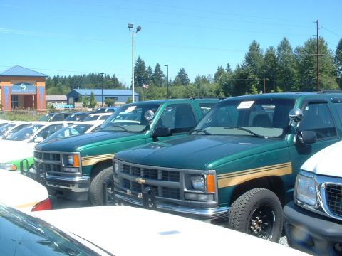 1999 Ford Crown Victoria - These two Tahoes are also retired P.C.S. vehicles.