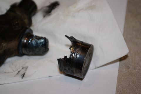 1995 Ford Bronco - This u-joint appears to have failed catastrophically.