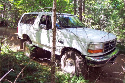 1996 Ford Bronco - Moderate Suspension Articulation (Right).(8/18/2002)