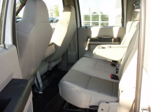 2008 Ford F-250 - Rear seating area of a 2008 Ford F-250 pickup truck.