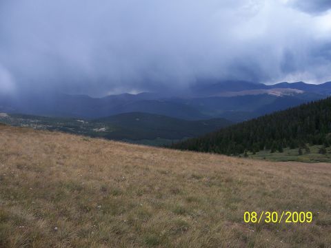 1994 Ford Bronco - A vast mountain vista under a stormy sky, with a date stamp of 08/30/2009.