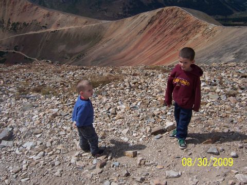 1994 Ford Bronco - Two boys explore a rocky mountain landscape on a sunny day in 2009.
