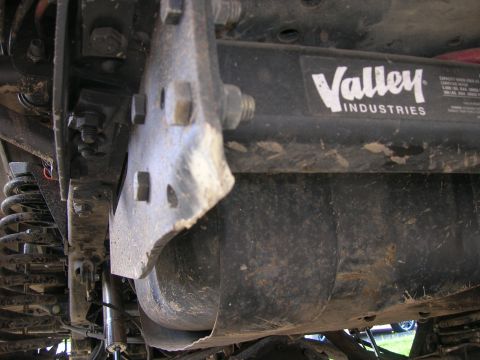 1996 Ford Bronco - Underside view of a vehicle's spare tire mount assembly, labeled Valley Industries.