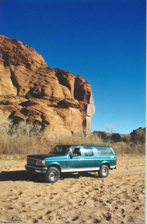 1996 Ford C-150 (Centurion Conversions) - WInter 2000 trip at Canyon DeChelly.