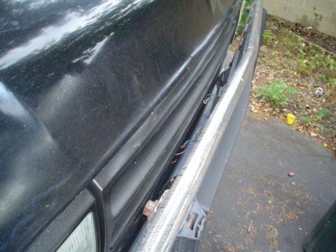 1988 Ford Bronco - Front end damage visible on a 1988 Ford Bronco.