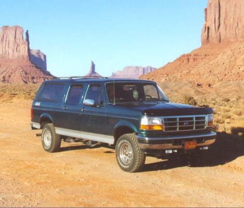 1996 Ford C-150 (Centurion Conversions) - Late afternoon in Monument Valley.