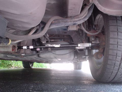 1999 Ford Taurus - This is parts of my new rear end suspension of a 2000 GTP. I now have fully adjustible camber and toe.
