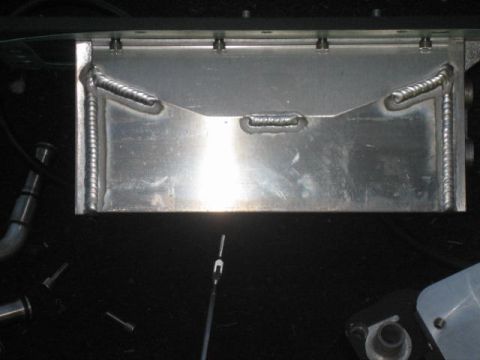 1996 Ford Thunderbird - side view of the thicker intercooler