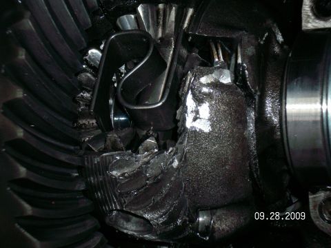 1996 Ford Bronco - The pinion gear rolled over this like a toothed steam roller......