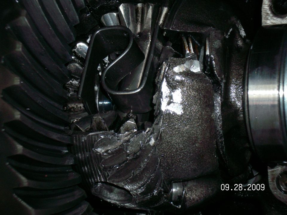 The pinion gear rolled over this like a toothed steam roller......