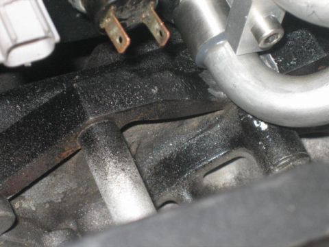 1996 Ford Thunderbird - the block has to be notched 3/8 of a inch inorder for the outlet tube to fit. It is designed this way. I strongly recommend a 90 degree die…