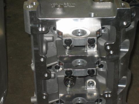 1996 Ford Thunderbird - This image shows a detailed view of an engine block part, highlighting its internal components and construction.